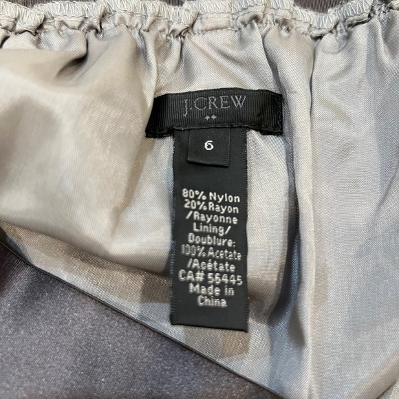 J Crew Skirt Size 6 Grey Lace - Picture 2 of 3